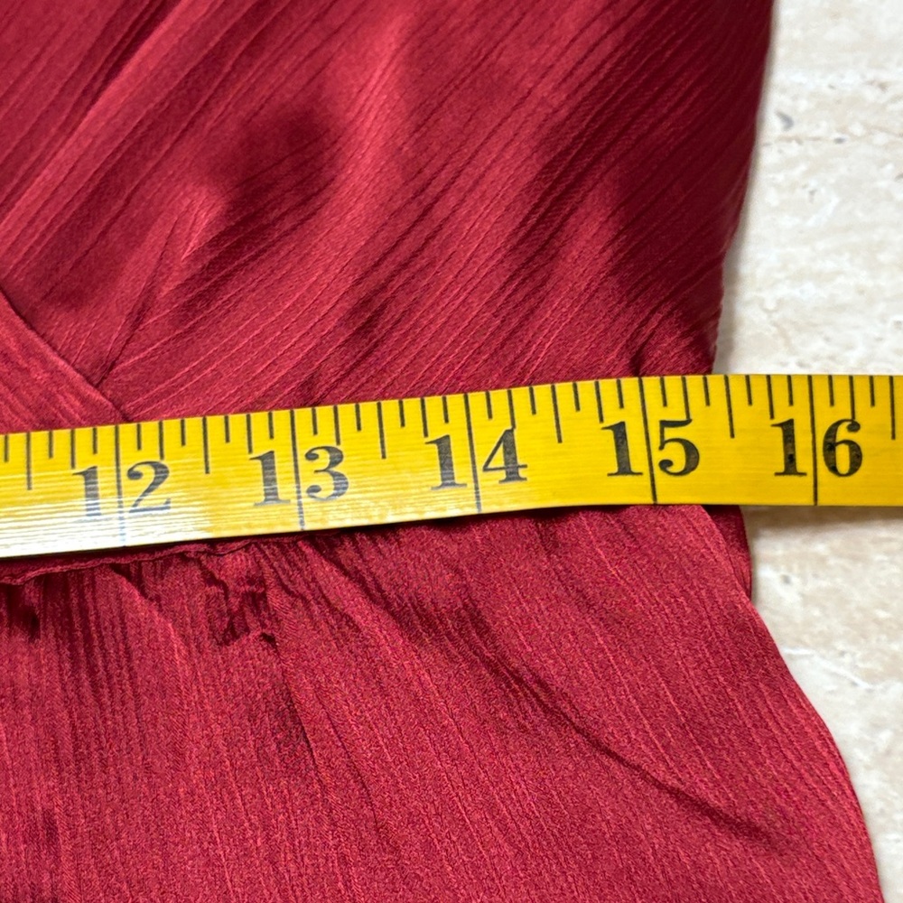 NWOT-Alex Marie Deep Red Long Sleeve Dress - Picture 9 of 13